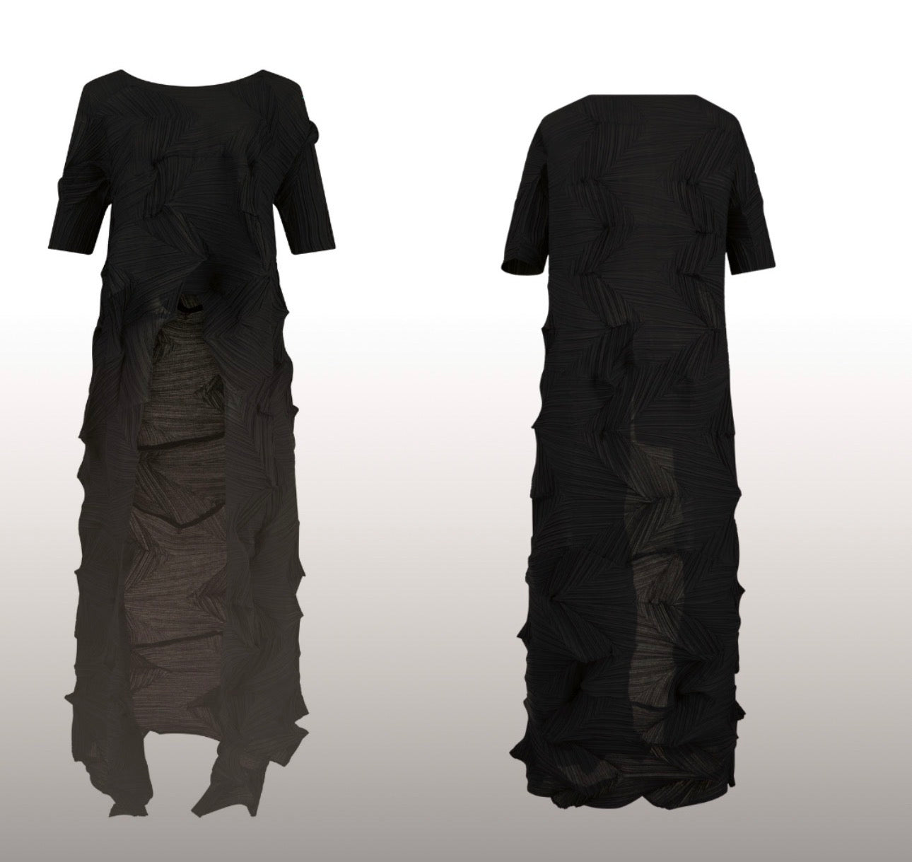 CASCADA – Blusa Capa Origami